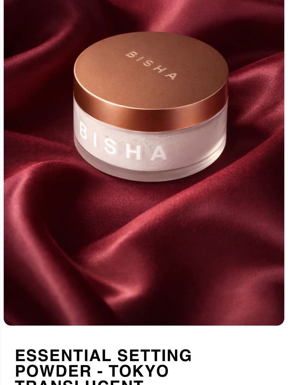 ISH Translucent Setting Powder - Rose Gold